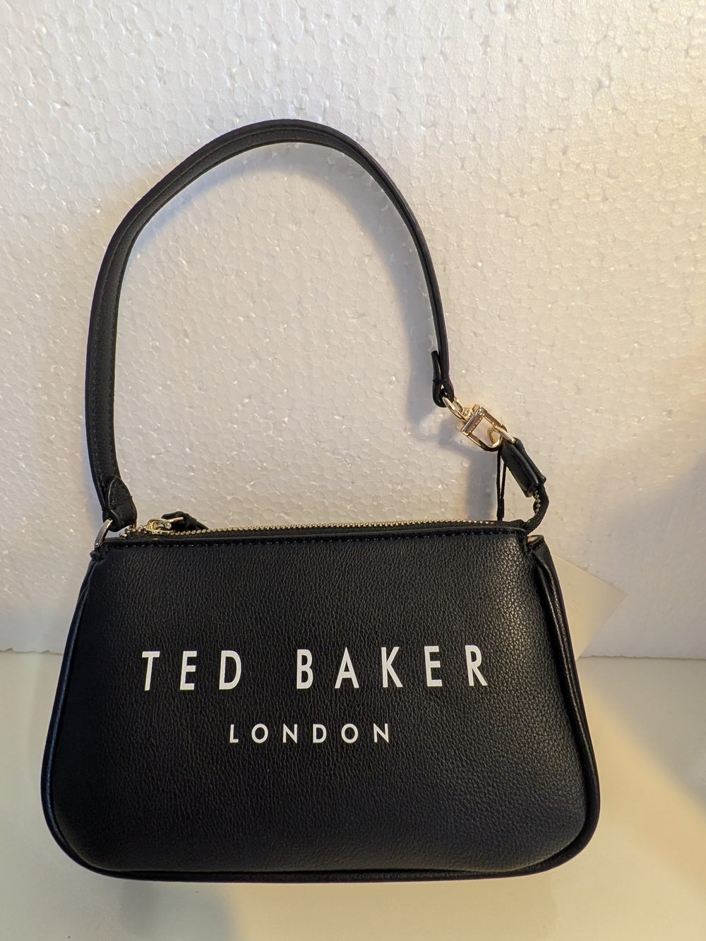 New Ted Baker Black Women's Leather Look Top-Handle Bag -